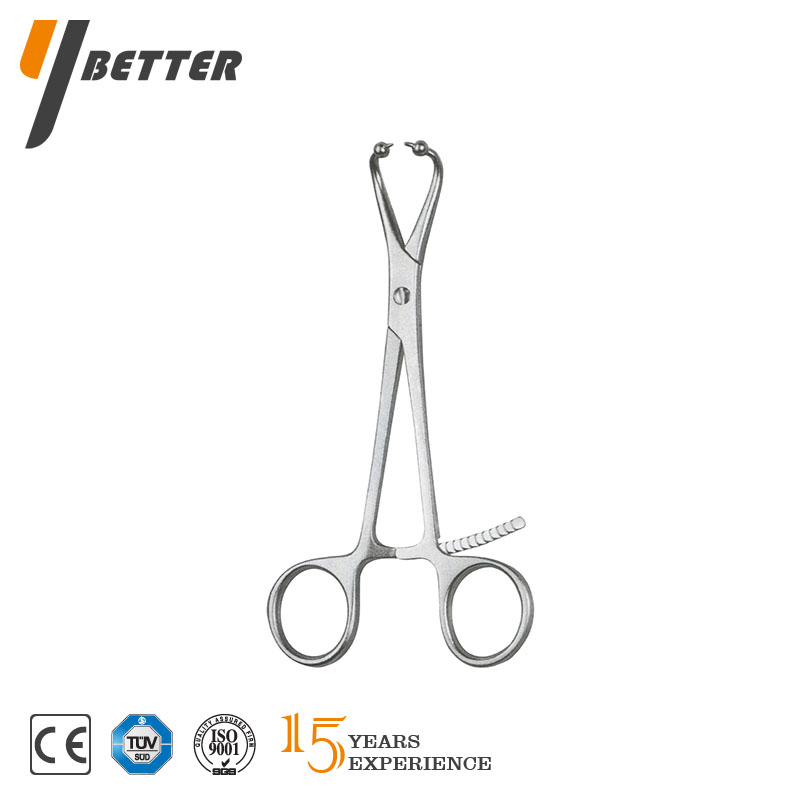 帶尖復(fù)位鉗（圓頭彎）