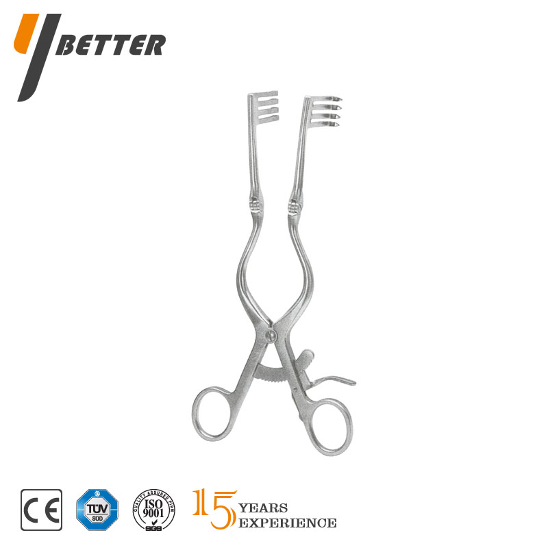 雙關(guān)節(jié)多鉤后顱牽開器