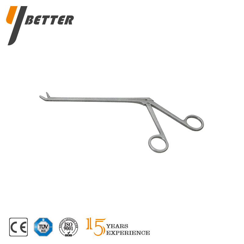 髓核鉗（指圈彎頭帶齒）