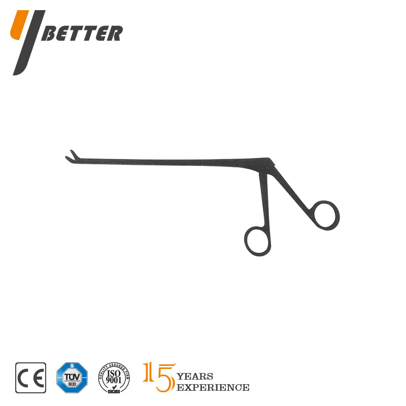 DLC髓核鉗（指圈彎頭帶齒）