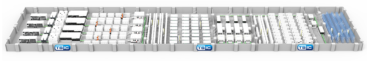 動(dòng)力軟包電池智能車間